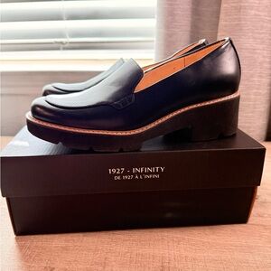 NFINITY Black Women's Platform Loafers